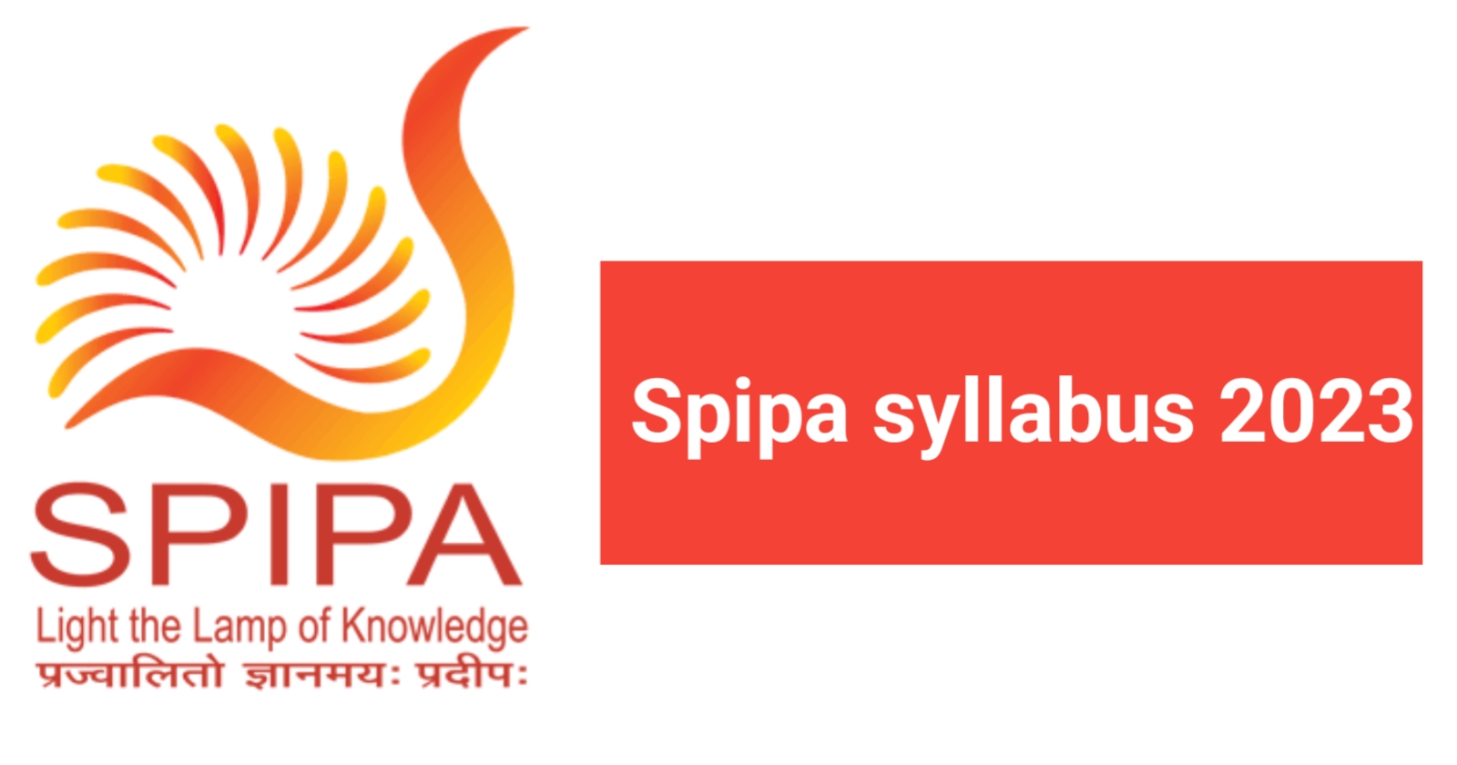 Spipa Syllabus 2023