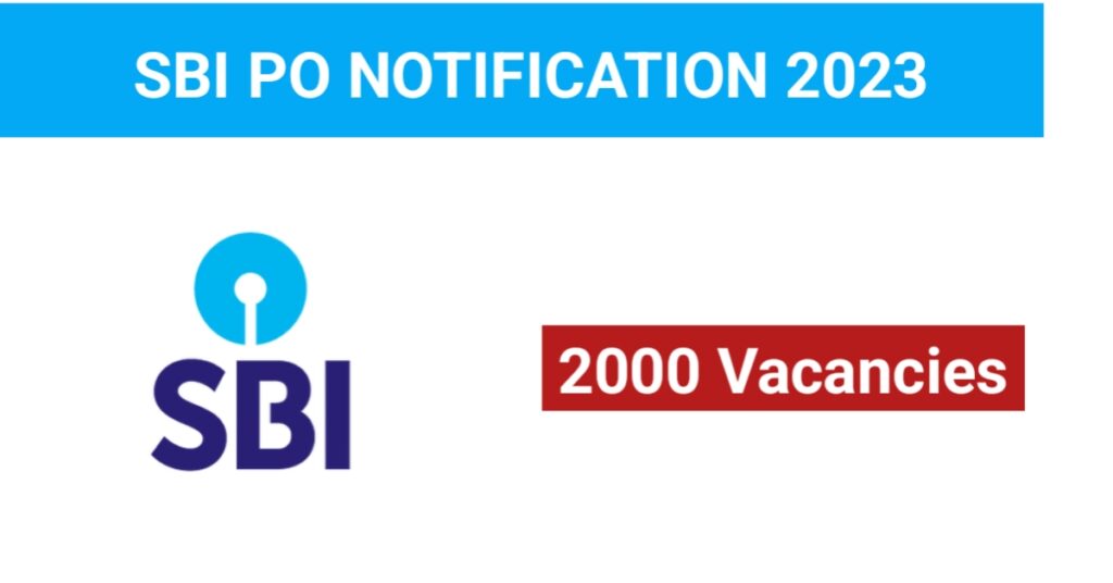 SBI PO Notification 2023